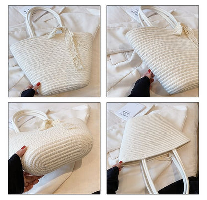 Plain Woven Tote Bag SpreePicky