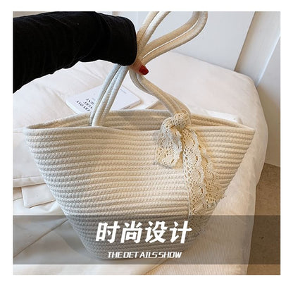 Plain Woven Tote Bag SpreePicky