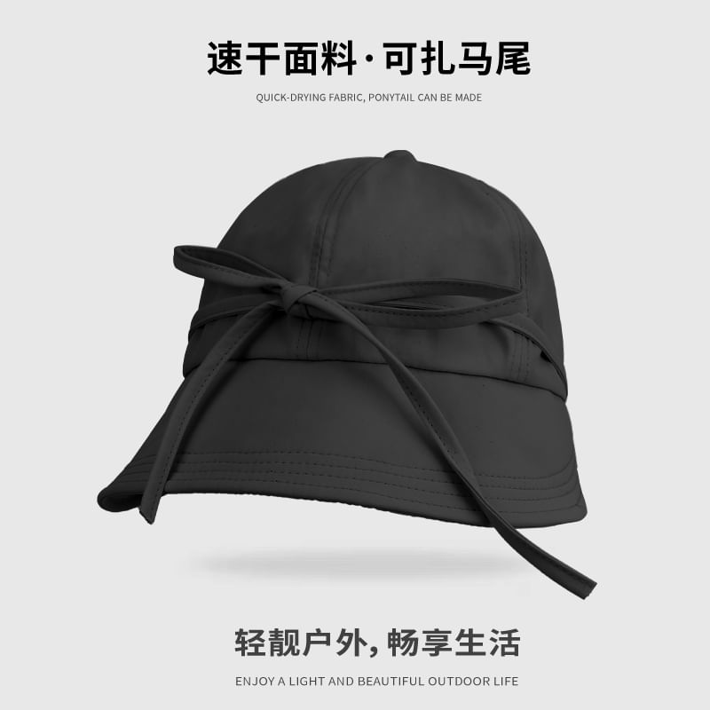 Bow Plain Bucket Hat SpreePicky