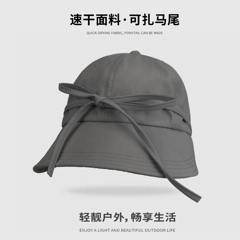 Bow Plain Bucket Hat SpreePicky