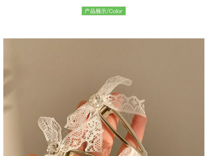 Lace Bow Alloy Hair Clip SpreePicky