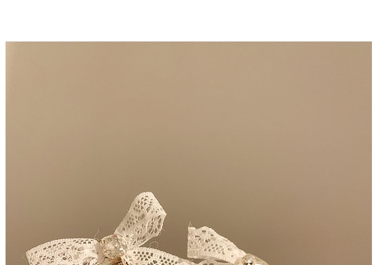 Lace Bow Alloy Hair Clip SpreePicky