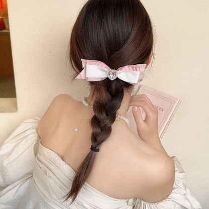 Bow Rhinestone Hair Clip SpreePicky