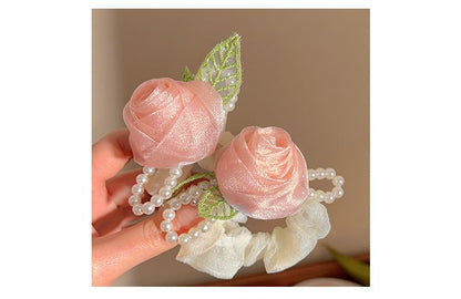 Rose Mesh Scrunchie SpreePicky