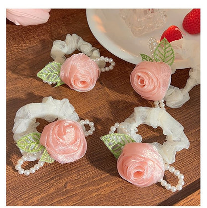 Rose Mesh Scrunchie SpreePicky