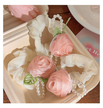 Rose Mesh Scrunchie SpreePicky