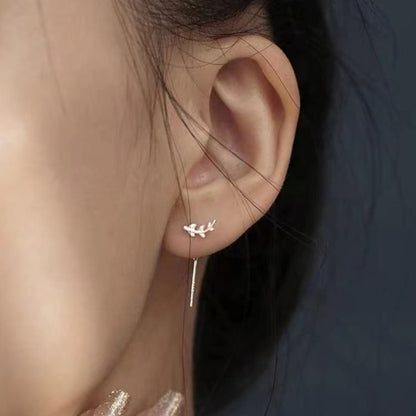 Asymmetrical Leaf Ear Stud SpreePicky