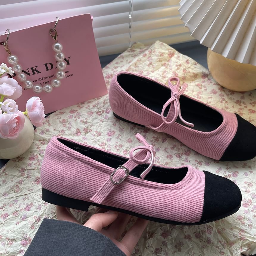 Two Tone Bow Mary Jane Shoes SpreePicky