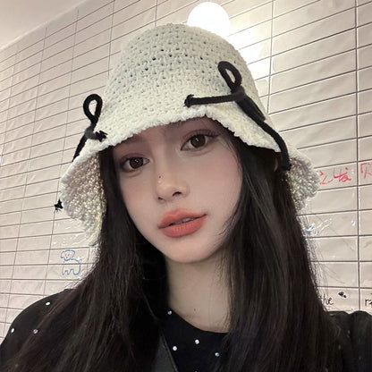 Bow Woven Bucket Hat SpreePicky