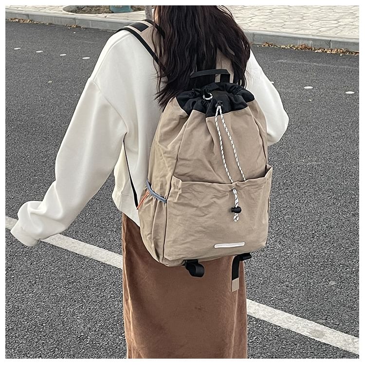 Drawstring Multi-Pocket Backpack mySite