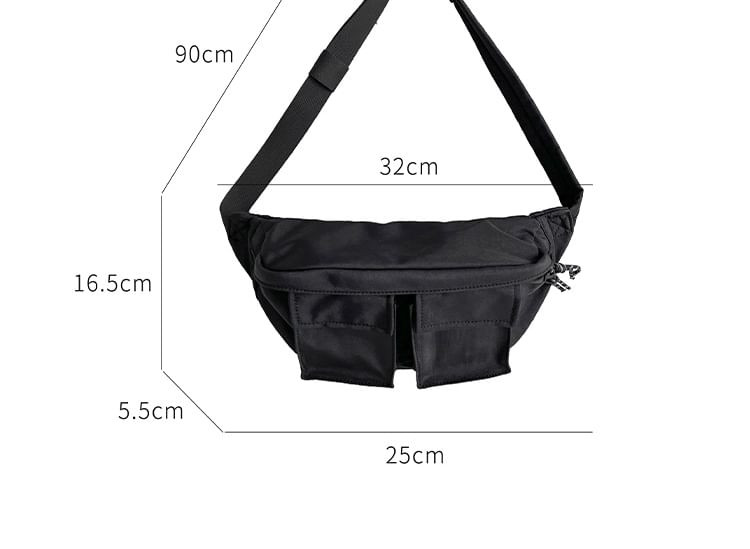 Plain Nylon Belt Bag SpreePicky