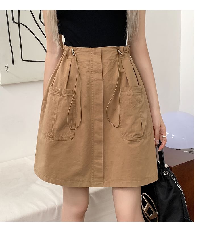 Drawstring Waist Plain A SpreePicky