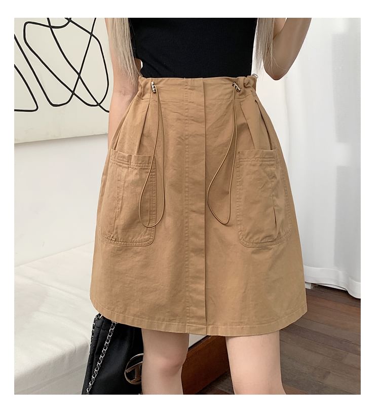 Drawstring Waist Plain A SpreePicky