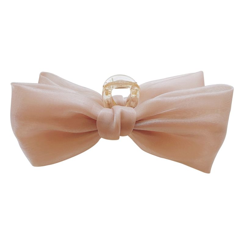 Fabric Bow Hair Claw SpreePicky