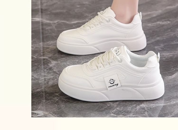 Lettering Label Platform Sneakers mySite