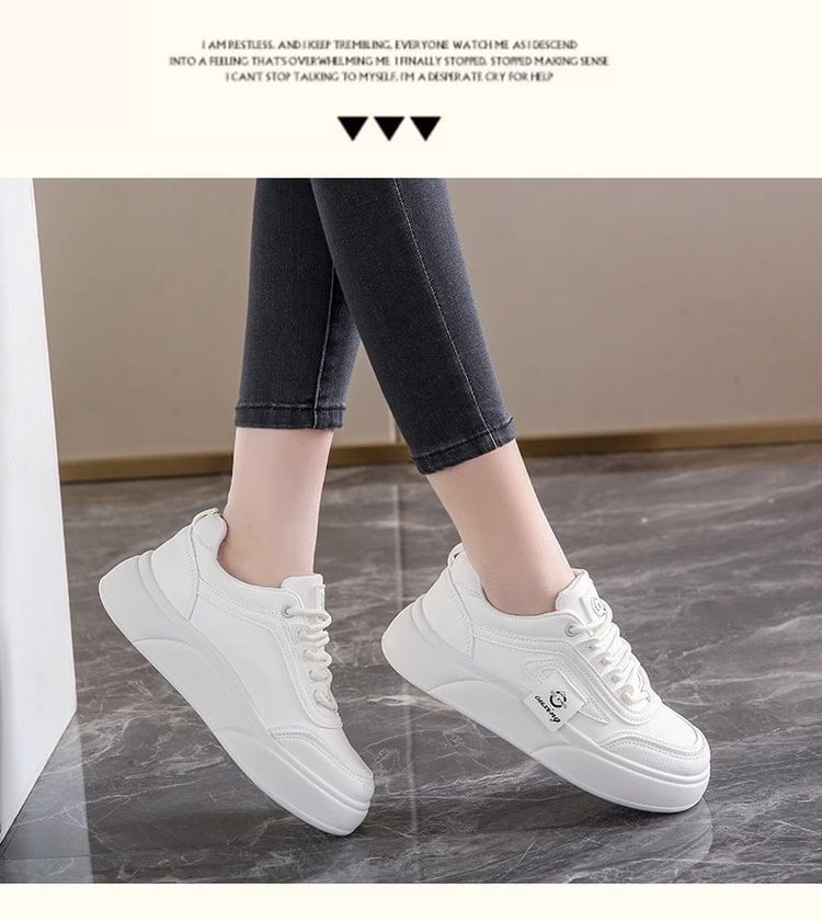 Lettering Label Platform Sneakers mySite