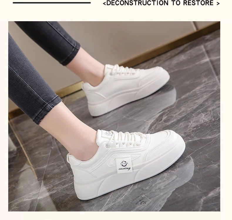 Lettering Label Platform Sneakers mySite