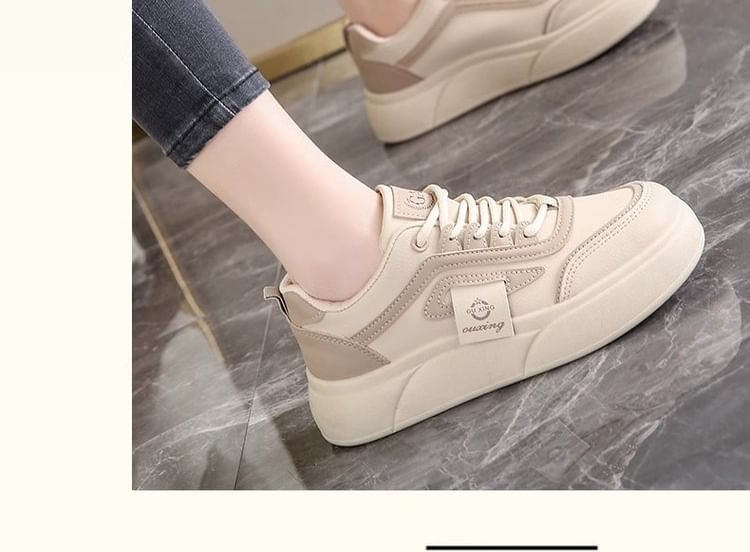 Lettering Label Platform Sneakers mySite