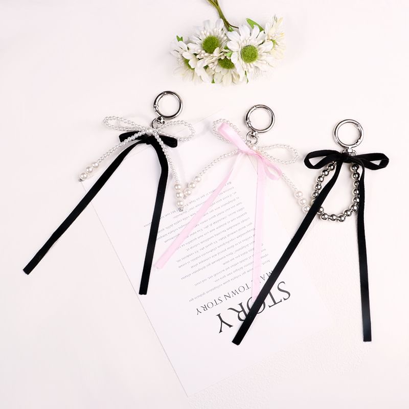 Ribbon Bag Charm Keyring (Various Designs) SpreePicky