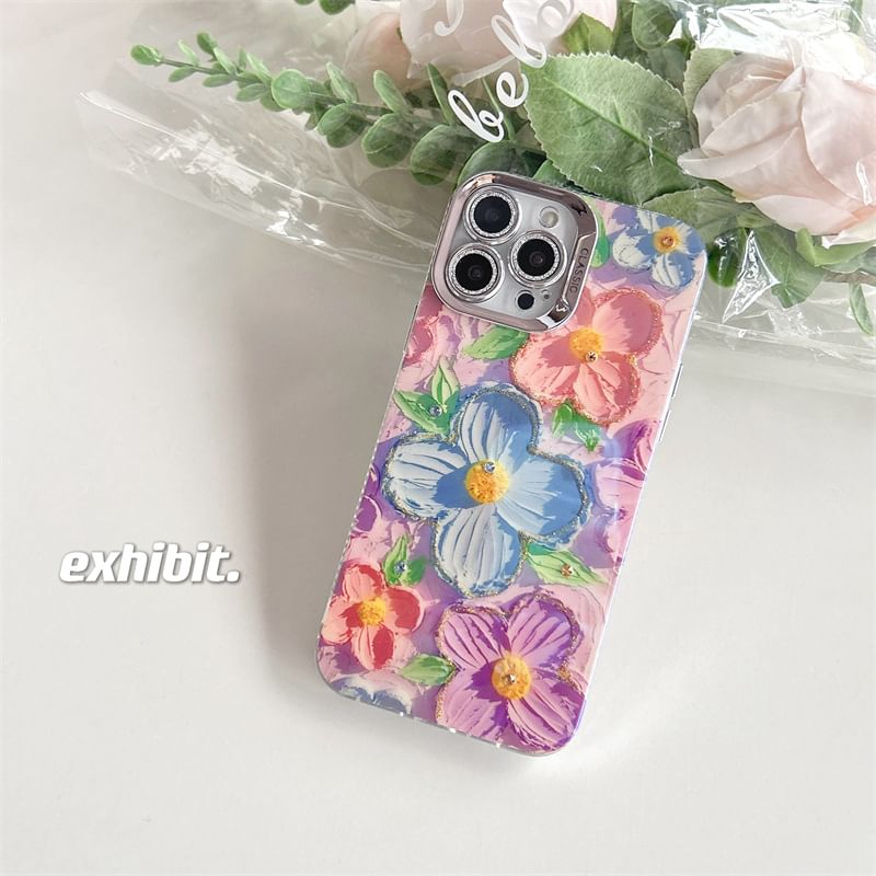 Floral Phone Case - iPhone 15 Pro Max / 15 Pro / 15 / 14 Pro Max / 14 Pro / 14 / 13 Pro Max / 13 Pro / 13 / 12 Pro Max / 12 Pro / 12 / 11 SpreePicky