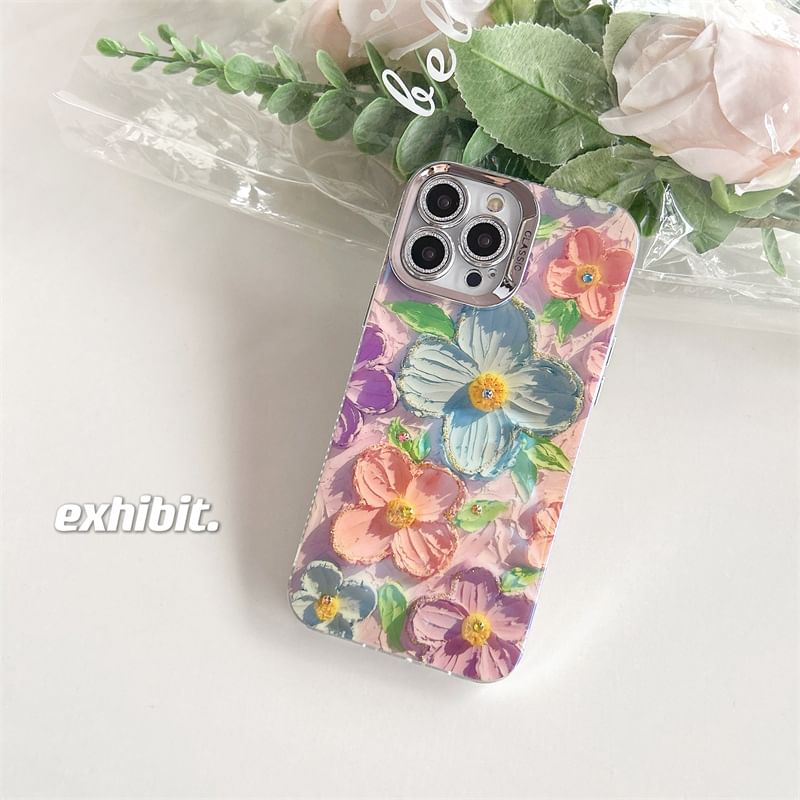 Floral Phone Case - iPhone 15 Pro Max / 15 Pro / 15 / 14 Pro Max / 14 Pro / 14 / 13 Pro Max / 13 Pro / 13 / 12 Pro Max / 12 Pro / 12 / 11 SpreePicky