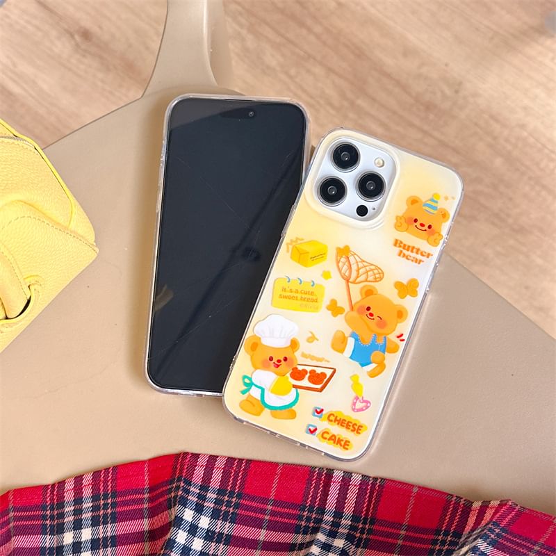 Bear Phone Case - iPhone 15 Pro Max / 15 Pro / 15 / 14 Pro Max / 14 Pro / 14 / 13 Pro Max / 13 Pro / 13 / 12 Pro Max / 12 Pro / 12 / 11 SpreePicky