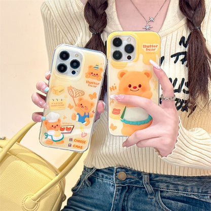 Bear Phone Case - iPhone 15 Pro Max / 15 Pro / 15 / 14 Pro Max / 14 Pro / 14 / 13 Pro Max / 13 Pro / 13 / 12 Pro Max / 12 Pro / 12 / 11 SpreePicky