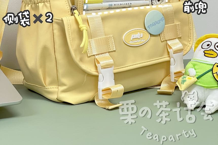 PVC Panel Buckled Tote Bag / Bag Charm / Set SpreePicky