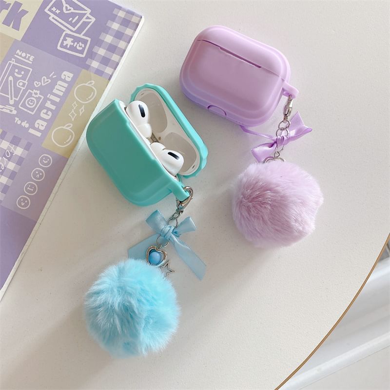 Ribbon Pom Pom AirPods / Pro Earphone Case Skin SpreePicky