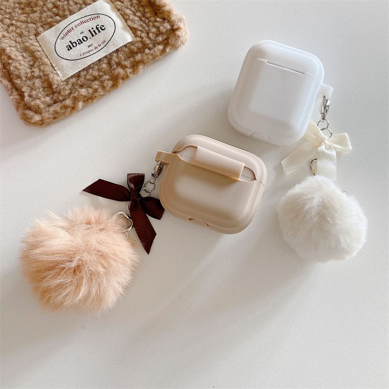 Ribbon Pom Pom AirPods / Pro Earphone Case Skin SpreePicky