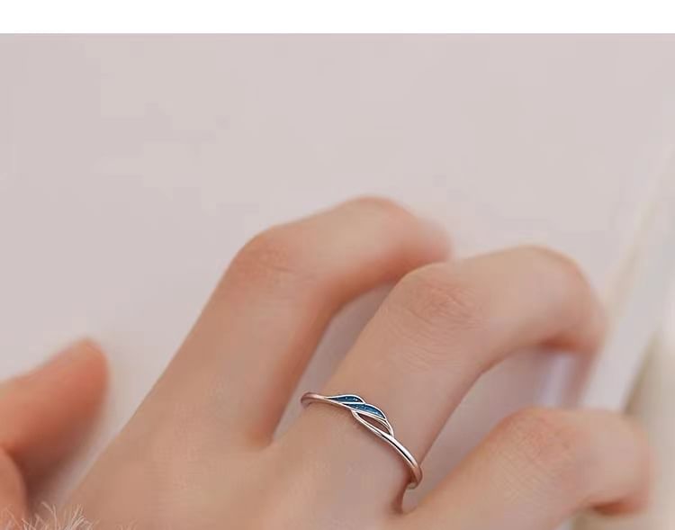 Wave Sterling Silver Open Ring SpreePicky