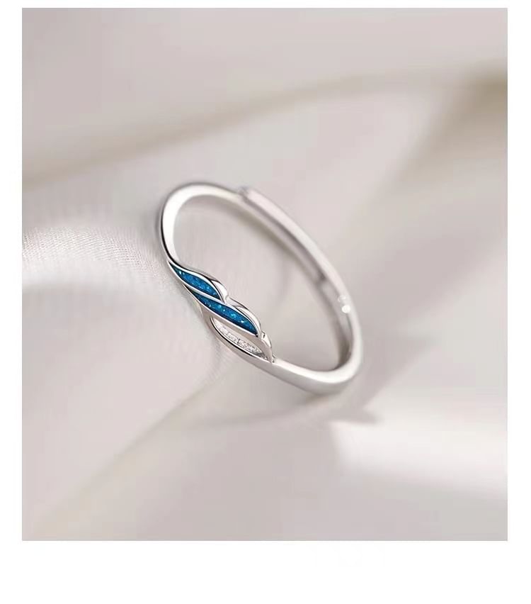 Wave Sterling Silver Open Ring SpreePicky