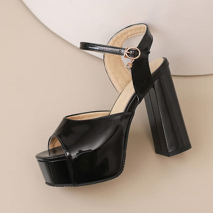 Platform Chunky Heel Sandals SpreePicky