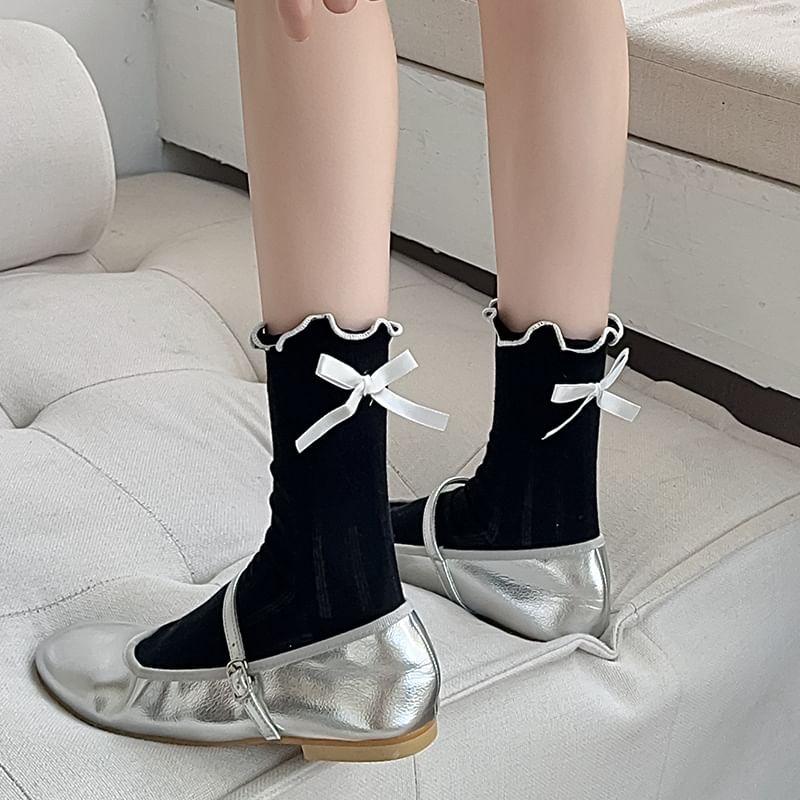 Bow Ruffle Socks SpreePicky