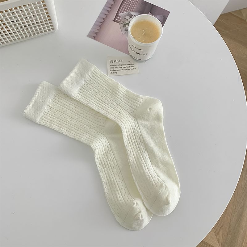 Plain Patterned Socks SpreePicky