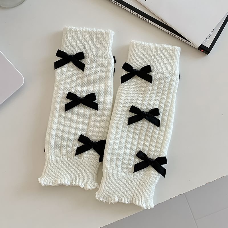 Bow Accent Leg Warmers SpreePicky