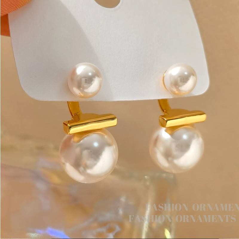 Faux Pearl Alloy Ear Jacket SpreePicky