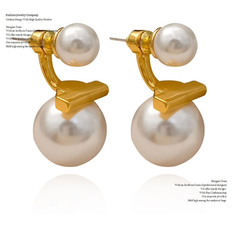 Faux Pearl Alloy Ear Jacket SpreePicky