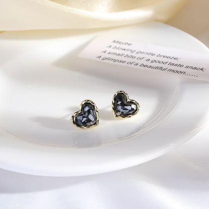 Heart Alloy Stud Earring mySite