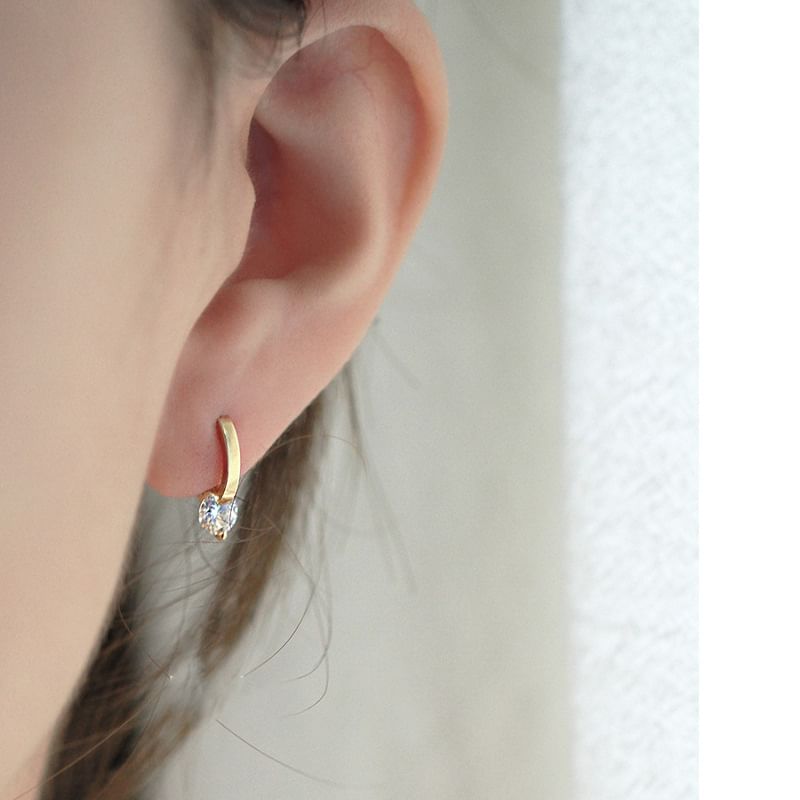 Rhinestone Alloy Drop Earring mySite