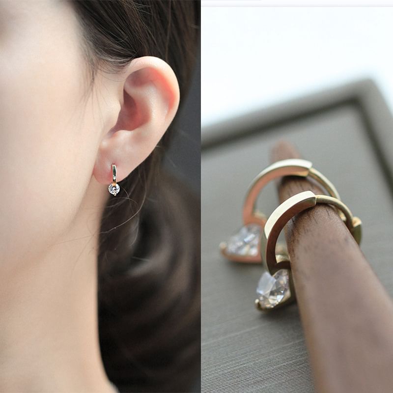 Rhinestone Alloy Drop Earring mySite