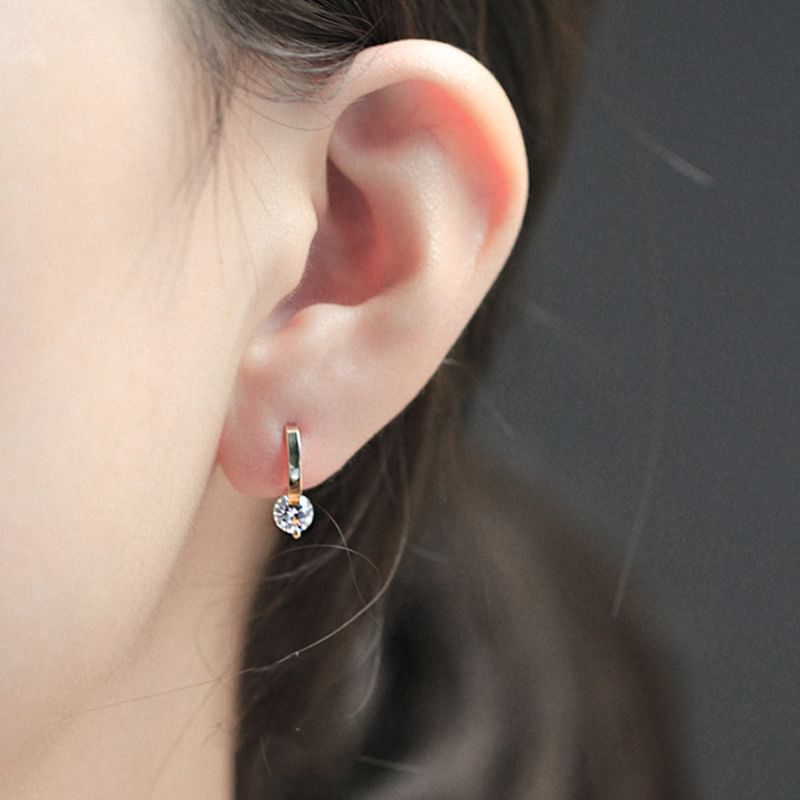 Rhinestone Alloy Drop Earring mySite