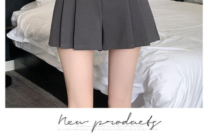 High Waist Plain Wide Leg Dress Shorts SpreePicky