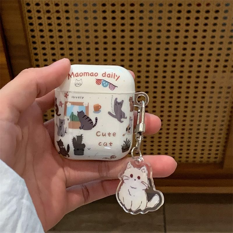 Cat AirPods / Pro Earphone Case Skin SpreePicky