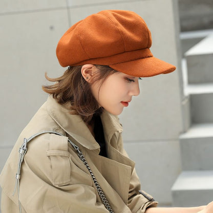 Plain Panel Newsboy Cap SpreePicky