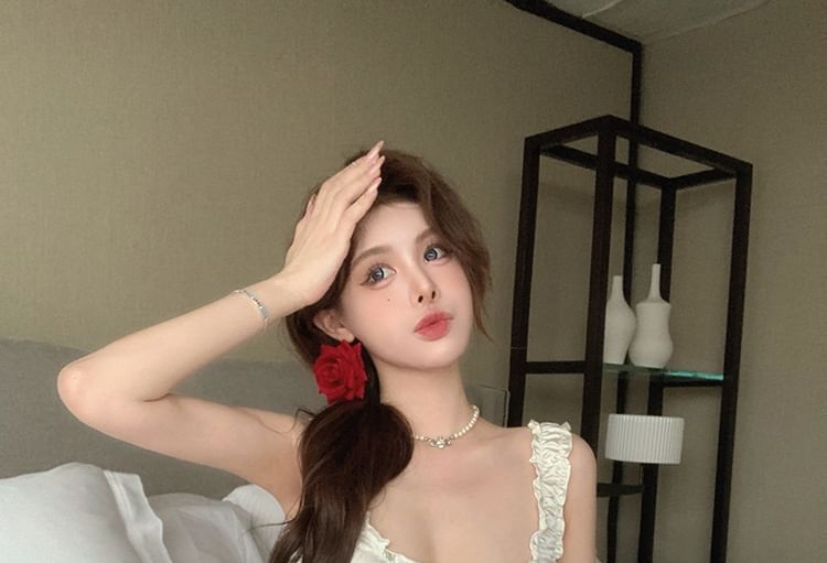 Hot / Tank Top Neck Pants Crop Square FashionChic