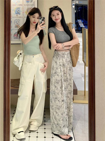 High Waist Floral Wide Leg Pants (Various Designs) SpreePicky