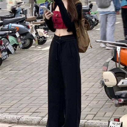 Mid Rise Plain Wide Leg Pants (Various Designs) SpreePicky