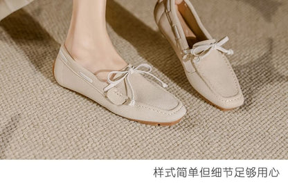 Bow Fabric Loafers SpreePicky