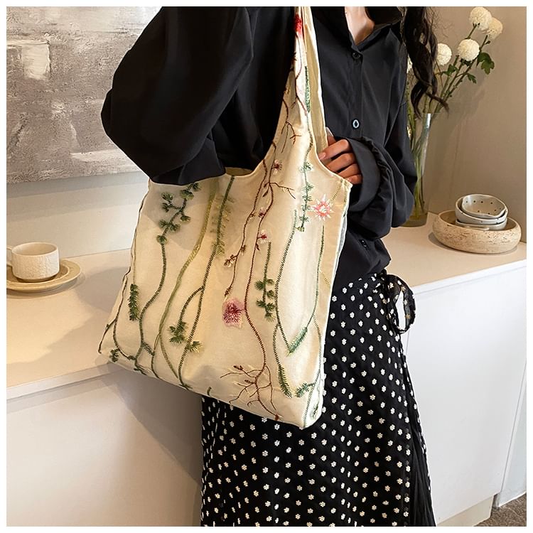 Embroidered Tote Bag SpreePicky